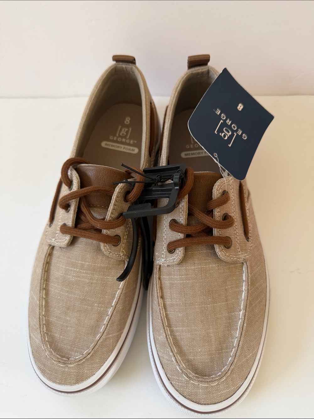 New Men’s George Canvas Boat Shoe